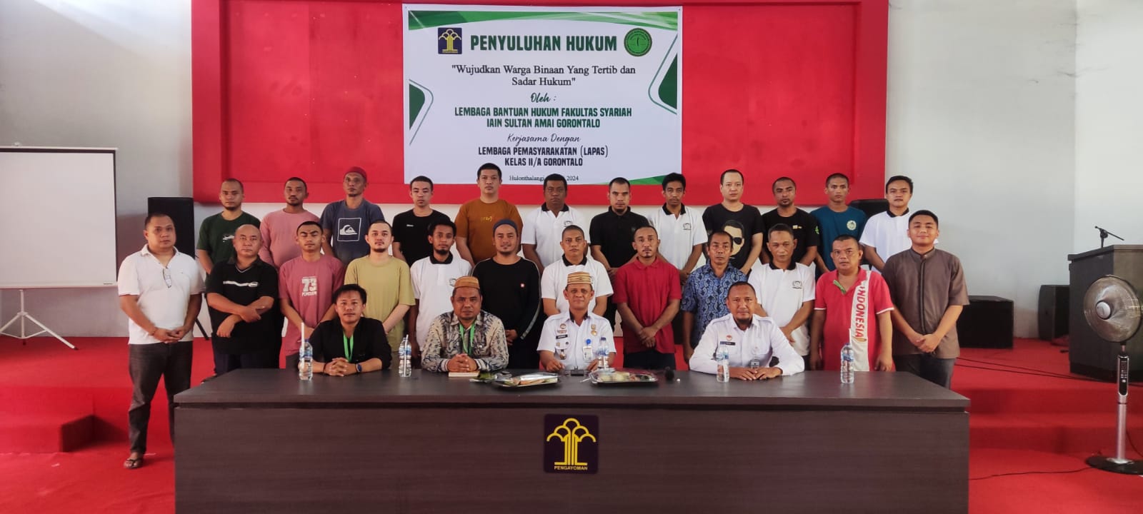 Kerjasama Dengan LBH Fakultas Syariah IAIN, Lapas Gorontalo Gelar Penyuluhan Hukum